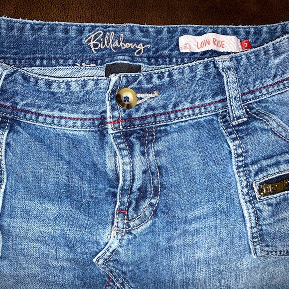 Billabong Adorable Denim Mini Skirt Size 7 - Picture 6 of 16